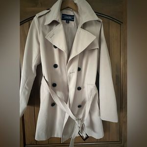 Lands End short trench coat